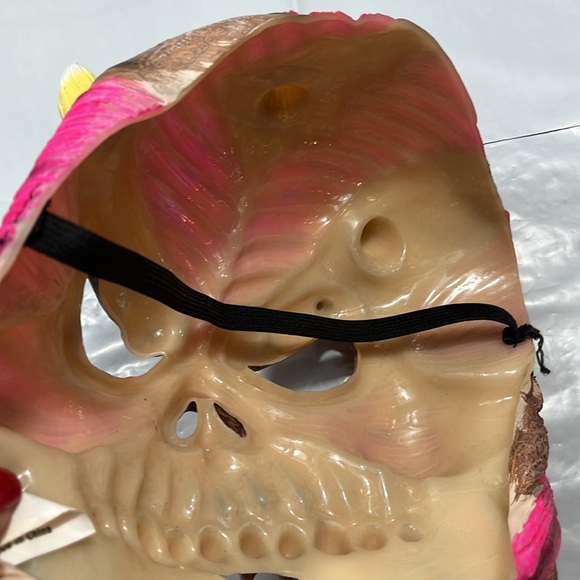 DEVIL red skull monster evil mask HORROR jagged teeth Halloween open eyes muscle - Picture 10 of 11